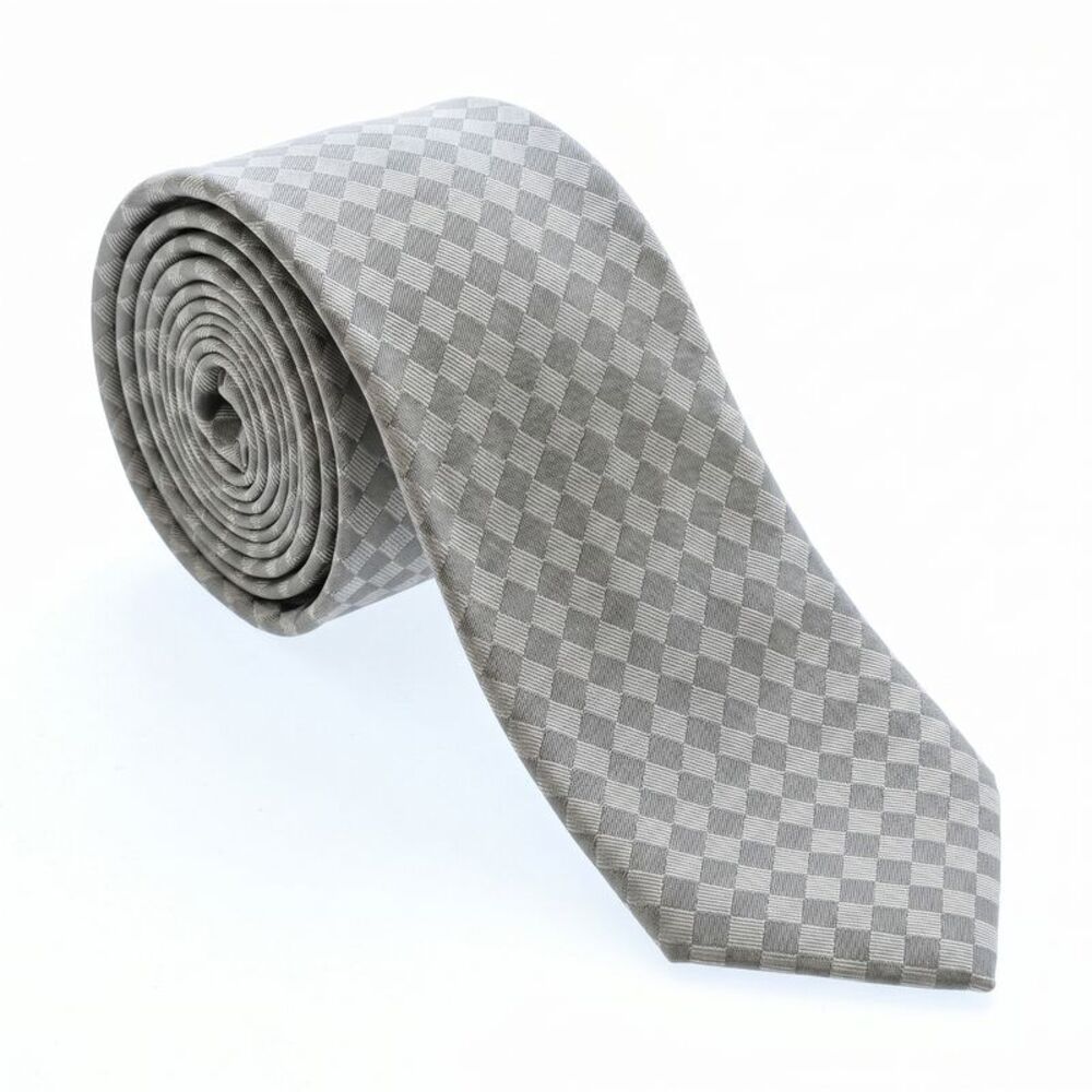 Emporio Armani Gray Silk Tie